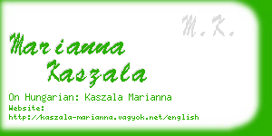 marianna kaszala business card